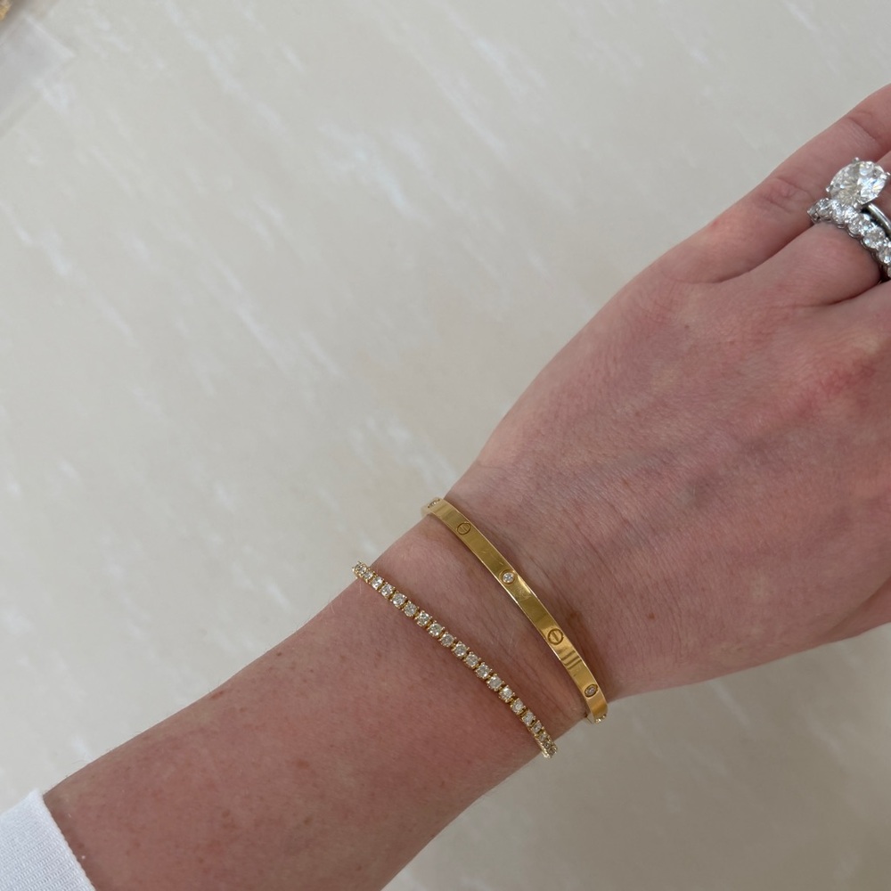 Natural Diamond Tennis Bracelet